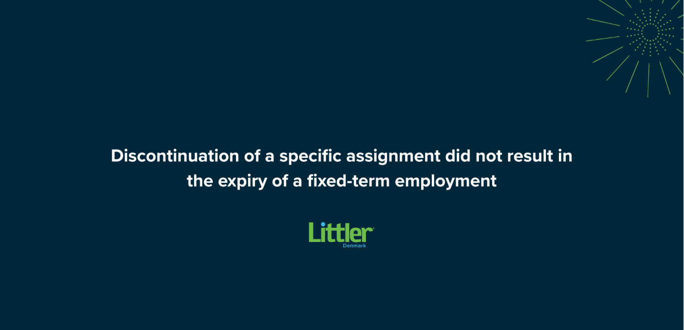 Bortfald af delopgave indebar ikke ophør af den tidsbegrænsede ansættelse – opsigelse og partshøring var forsat påkrævet